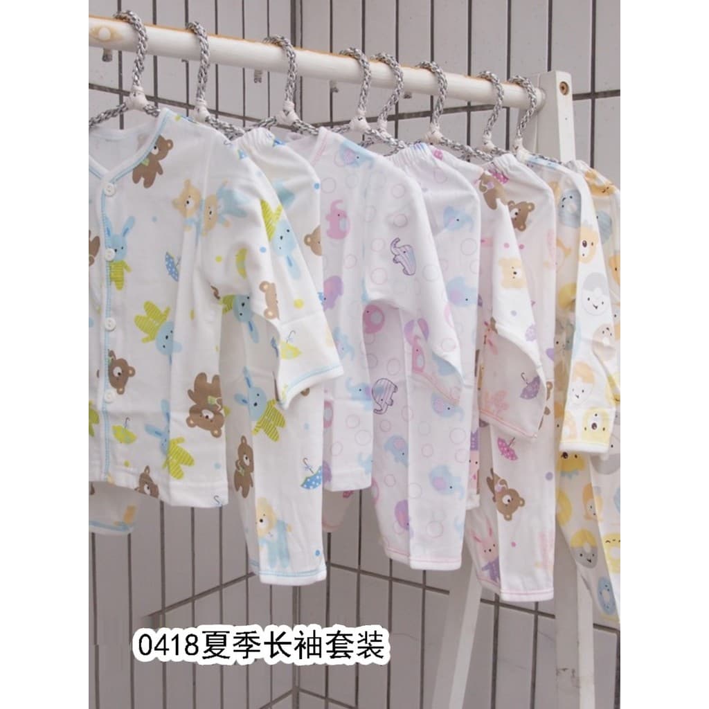 Classe a puro algodão uma roupas recém-nascidos rendas conjunto de roupa interior bebê impresso Leggings pijamas verão f