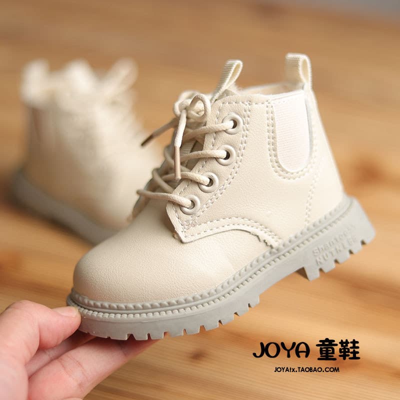 Botas de bebê 1-2-3-6 anos de idade sapatos femininos inverno na moda forro de lã grande algodão Martin botas sola macia