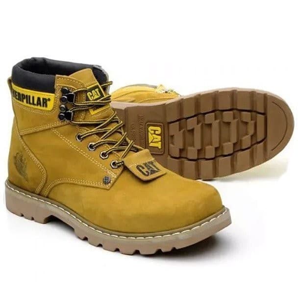 BOTA CATERPILLAR EM COURO 850  SOLADO DE BORRACHA CLASSICA