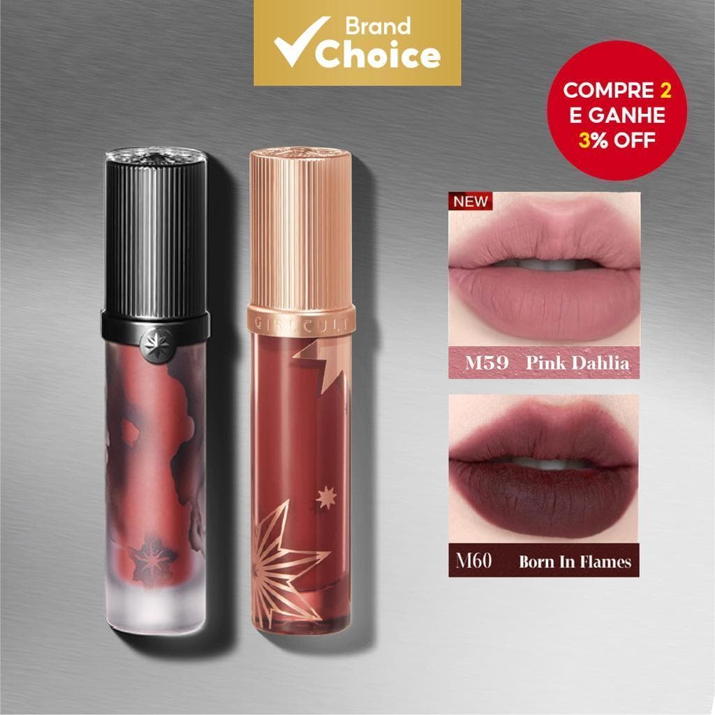 GIRLCULT As Quatro Grandes Invenções Série Carta De Amor Creme Labial Fosco Névoa Macia Lama Batom Antiaderente De Longa