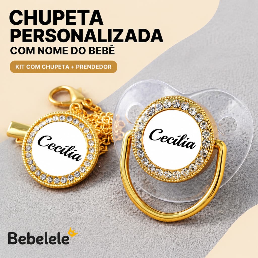 Chupeta preta para bebês meninos, inclui clipe para chupeta, nome personalizado e foto.