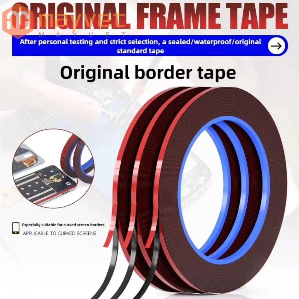 MAYVET 2 Rolos De Fita Para Quadro De Celular , Dupla Face Sem Rastros De 3 Mm De Reparo Com Tela Curva