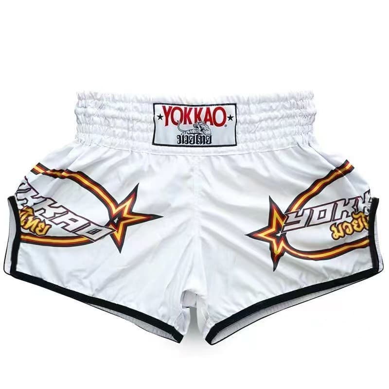 Shorts de boxe esportivo Sanda treinamento de artes marciais cintura alta alta elástica respirável calças de secagem ráp