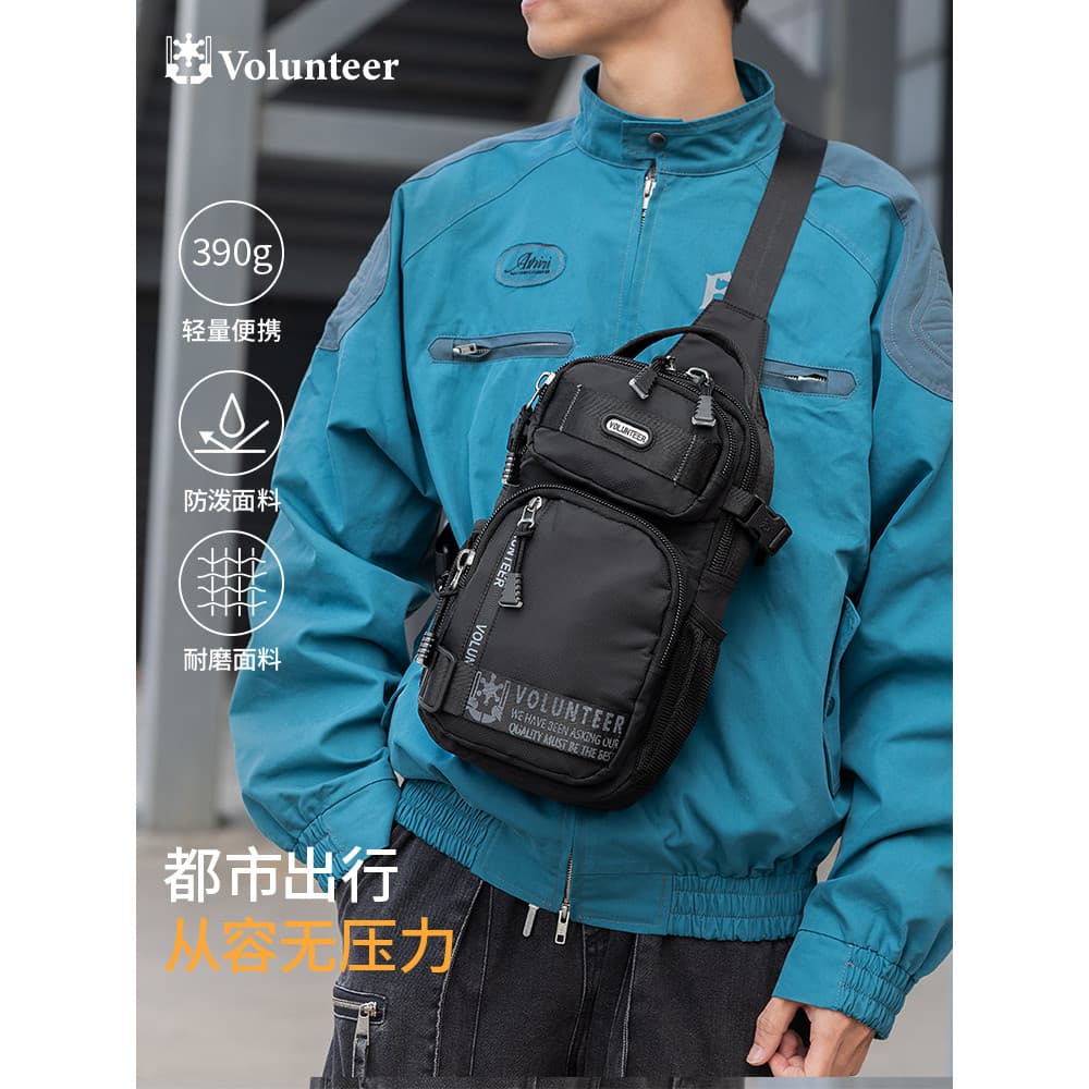 Walondier novo estilo saco do mensageiro masculino de grande capacidade Oxford pano pequena mochila ao ar livre multifun