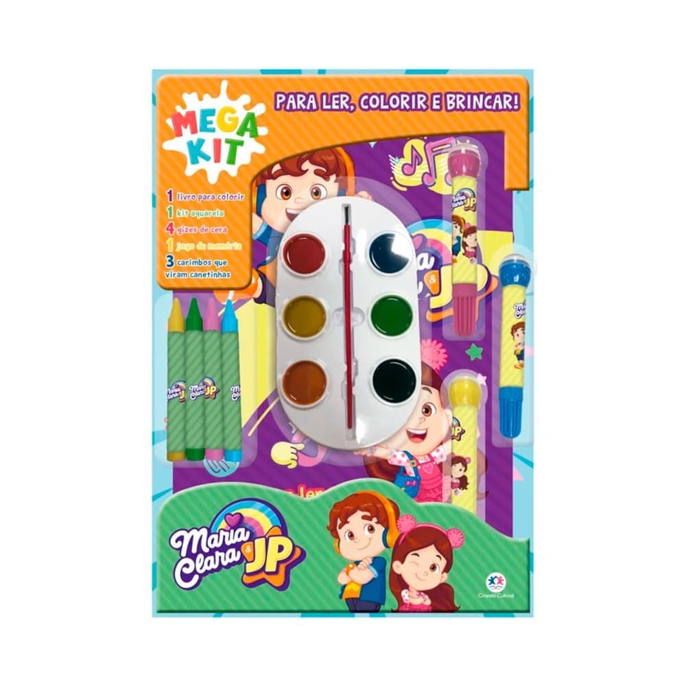 Mega Kit Maria Clara e JP - Ler, Colorir e Brincar - Ciranda Cultural