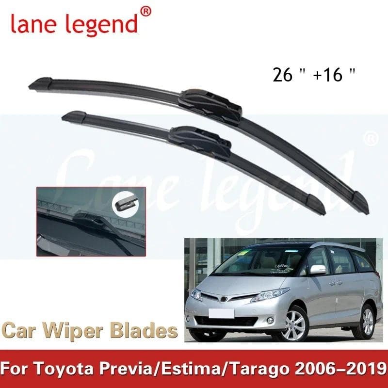 Lâmina De Limpador De Carro Para Toyota Previa 50 2006 ~ 2019 XR50 Estima Tarago Limpadores De-Brisa Acessórios Do 2007
