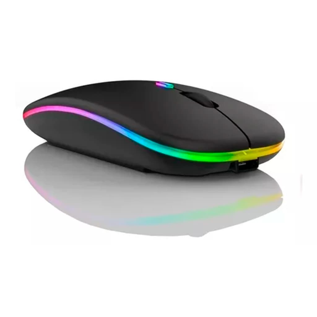 Mouse Sem Fio E-1300pro Bluetooth Rgb 2.4ghz Silencioso C...
