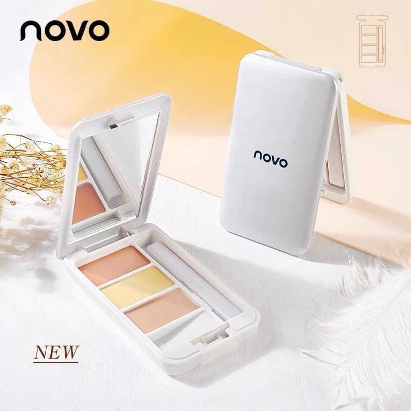 Maquiagem nova luz transparente impecável retoque Tricolor corretivo cobrindo marcas de acne sardas olheiras sacos de ol