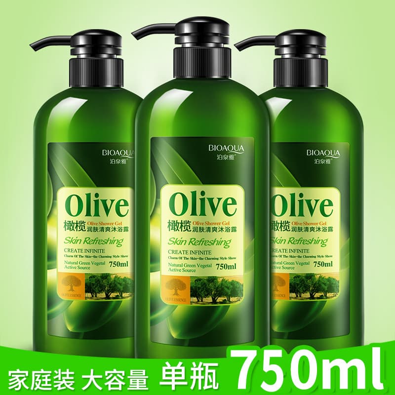 Olive hidratante Gel de banho banho fragrância loção Shampoo masculino feminino pacote familiar doméstico grande capacid
