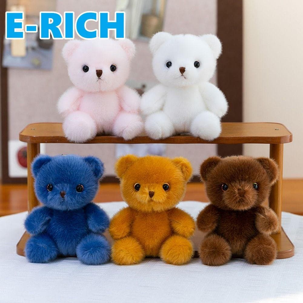 ERICH1 Chaveiro De Pelúcia De Ursinho , Enfeites Realistas De Urso , Brinquedo Kawaii De 15 Cm