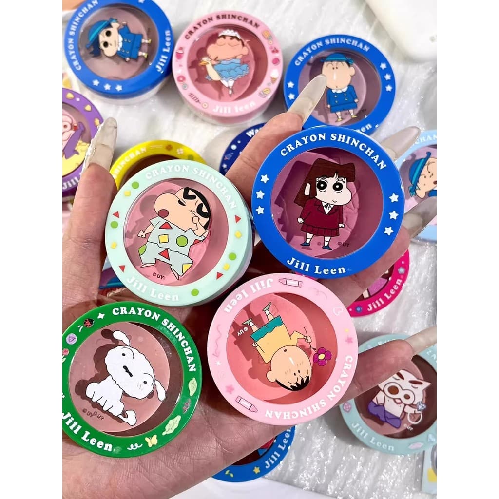 Grande fofo!JILL LEEN Crayon Shin-Chan Blush Matte Soft Mist Expansão de brilho Natural jillleen