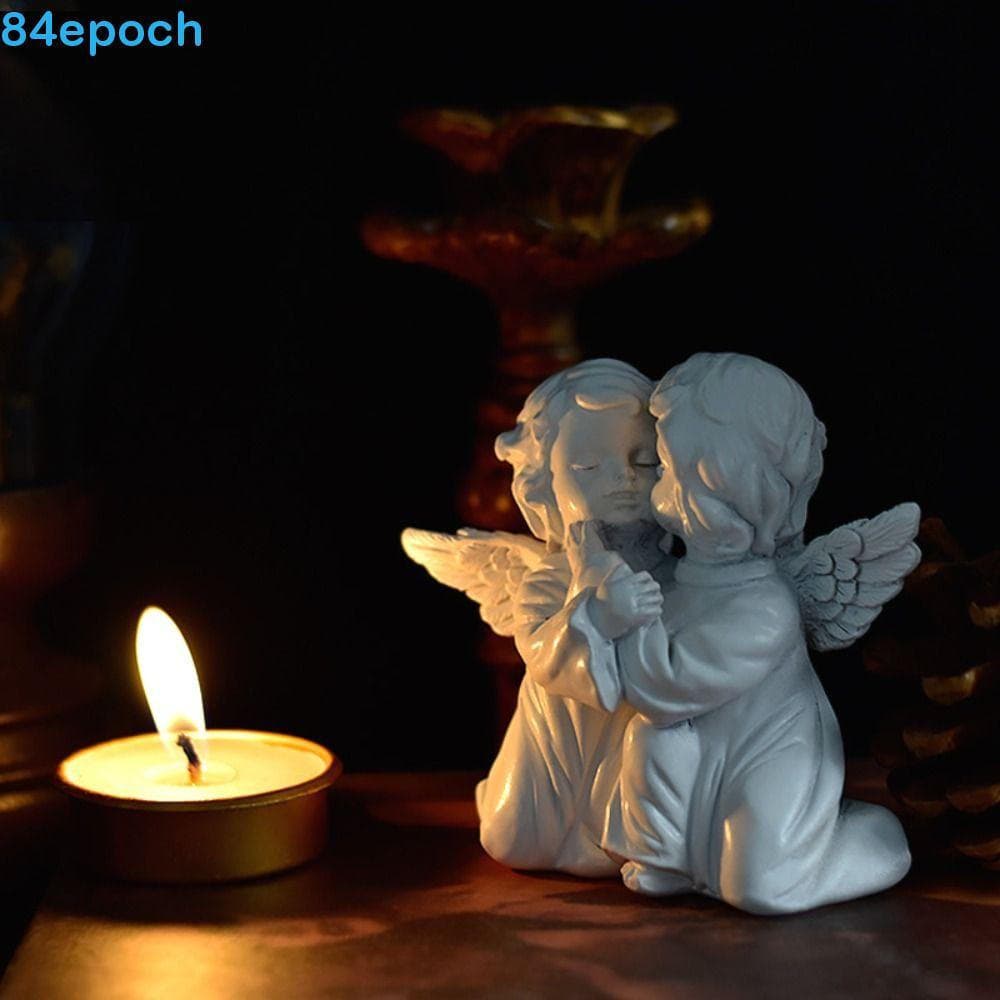 BREPOCH Flor Fada Pequena Resina Decorativa Artesanato Criativo Simples Oração Pacífica Sem odor Escultura Delicada