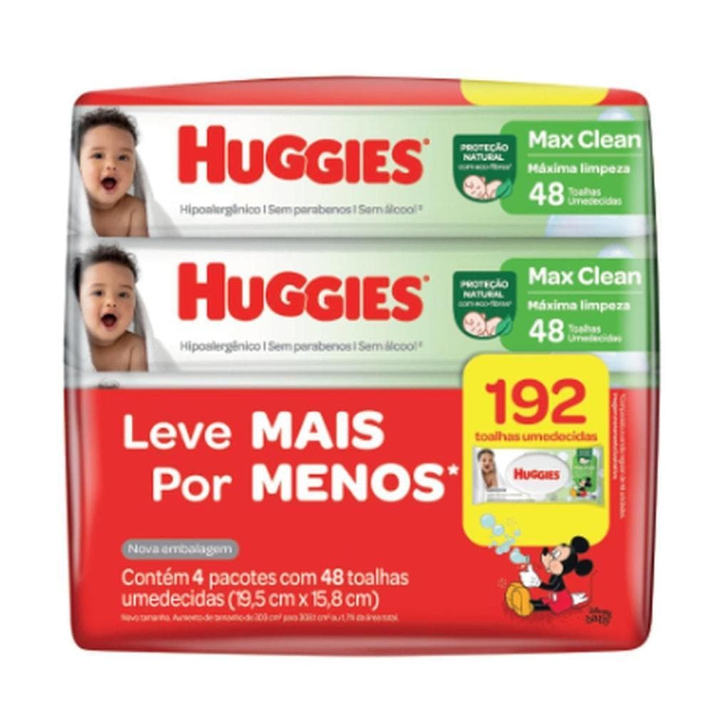 Lenços Umedecidos Huggies Higiene Superior Leve 4 Pague 3