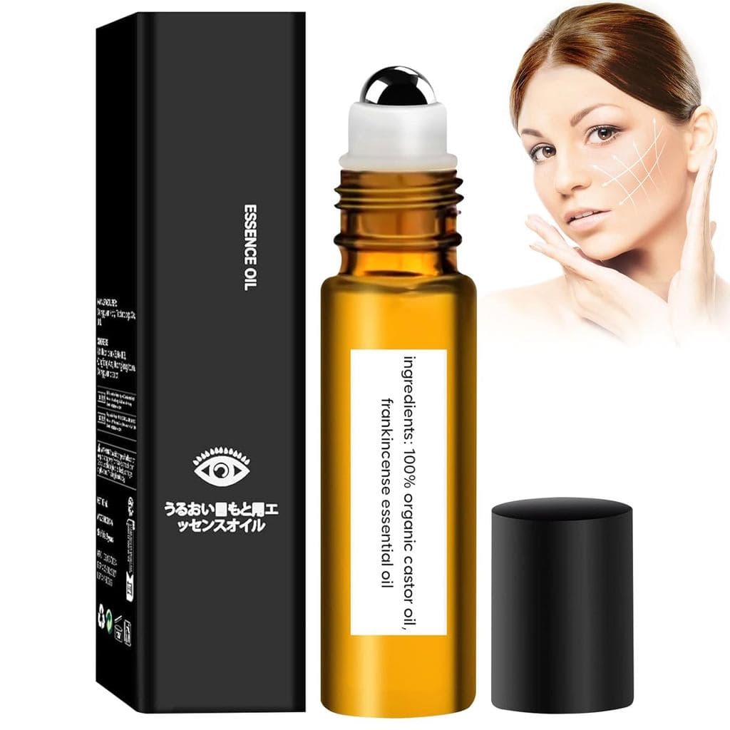 Sérum para olheiras, rolinho anti-rugas para os olhos, rolinho para os olhos com óleo de rícino, rolinho para os olhos,