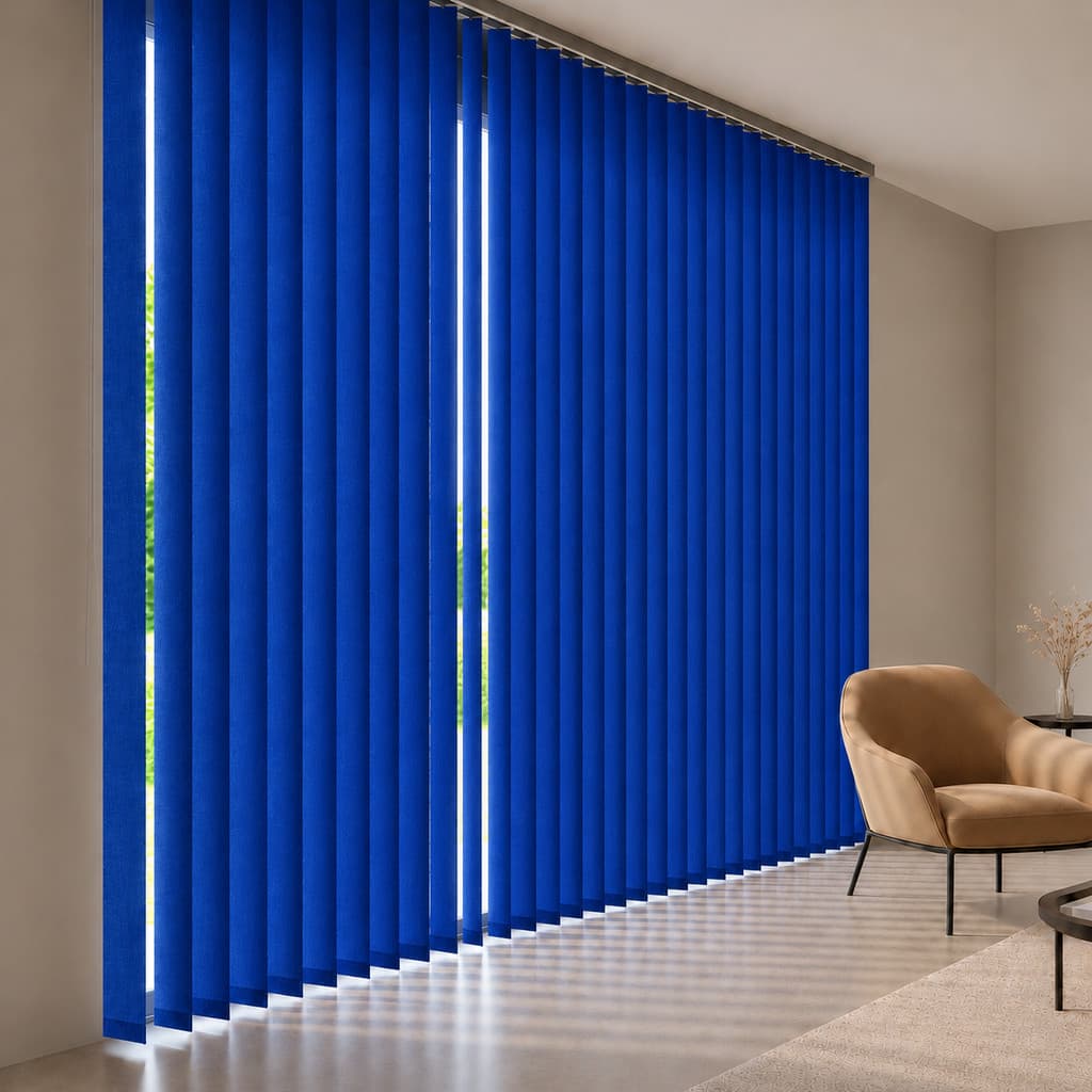 Persiana Vertical | Branco, Bege, Preto, Azul, Azul Marinho, Marrom, Cinza Claro e Cinza Escuro