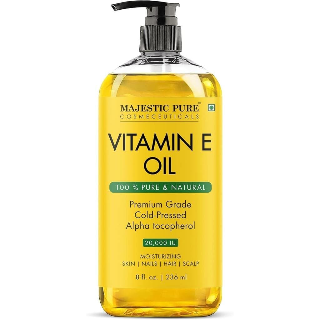 Óleo Puro Majestic - 100% Puro e Natural - Óleo Natural para Crescimento Capilar, Cílios, Sobrancelhas, Pele, Corpo, Ros