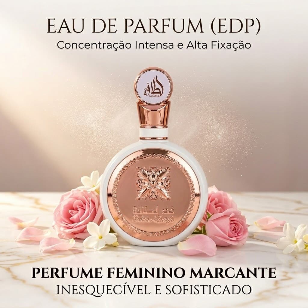 Perfume Árabe Lattafa Fakhar Rose Eau de Parfum 100ml Feminino | Original