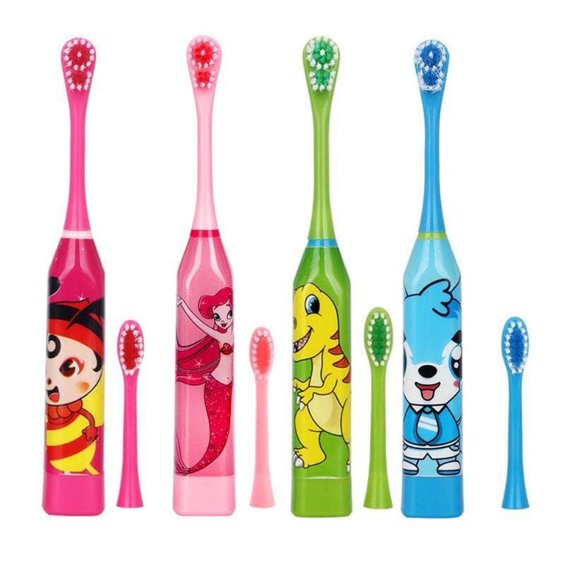 Escova de dentes elétrica ultrassônica automática à prova d'água para crianças