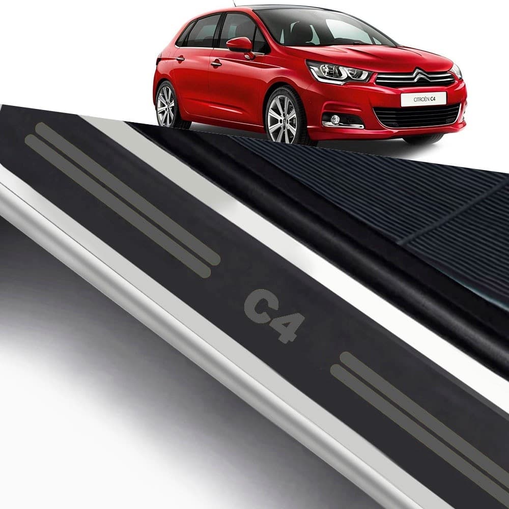 Soleira De Porta Citroen C4 Modelo Universal Carro personalizado