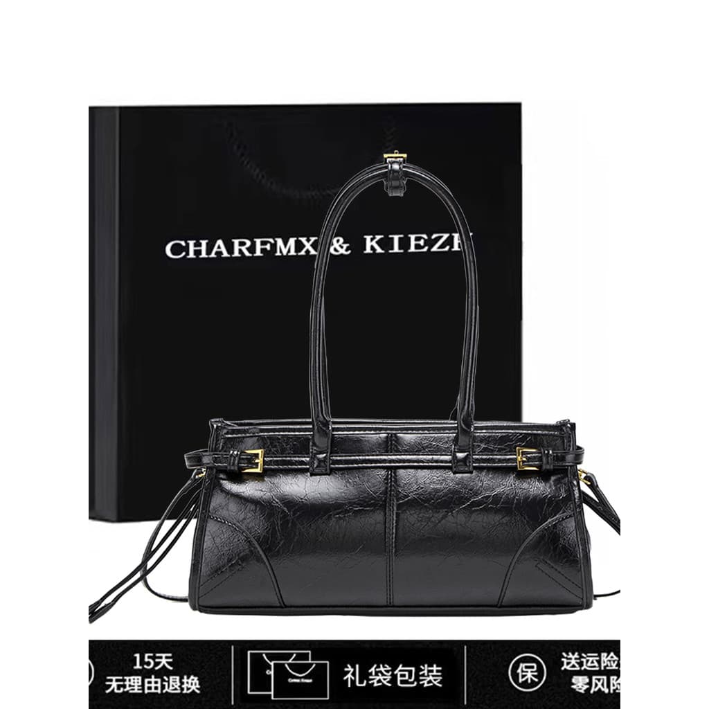 CHARFMX & KIEZH Design de nicho de luxo leve 2026 Novo estilo bolsa de moda europeia americana sacola de alta qualidade