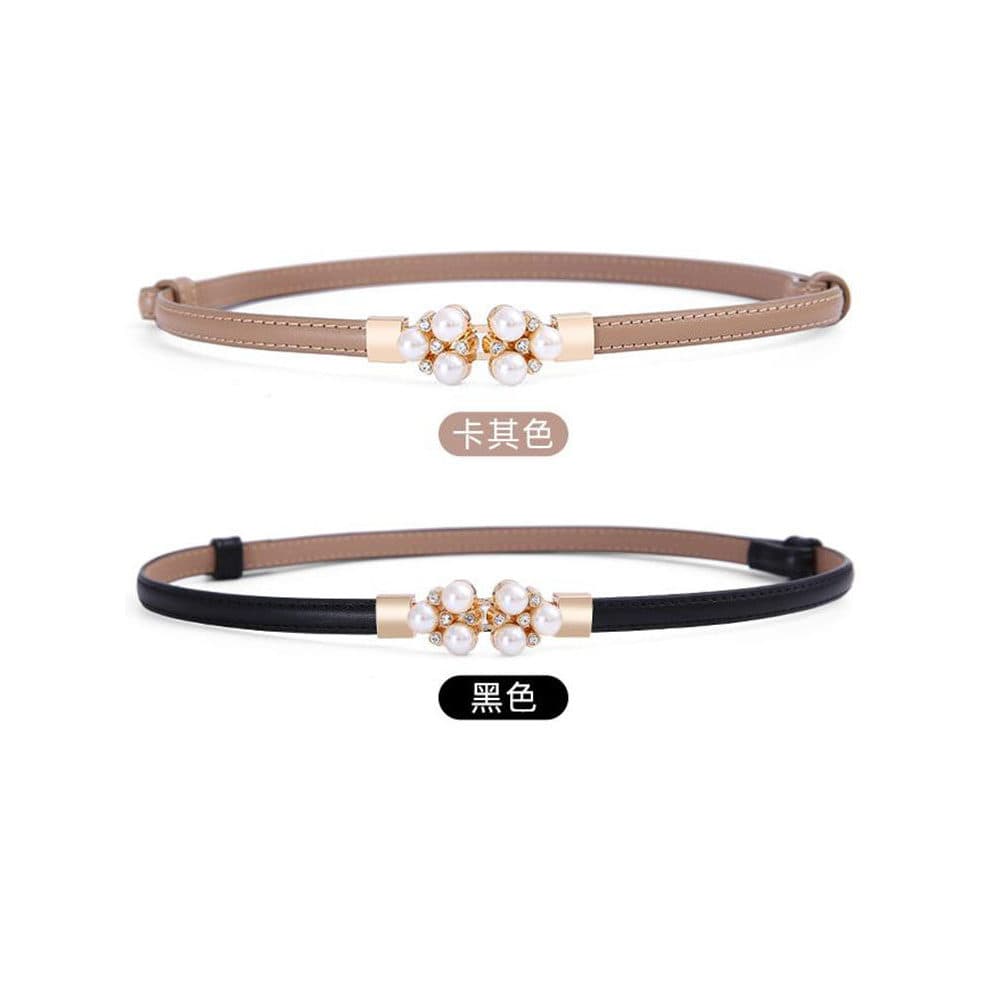 Pequeno pequeno cinto verão feminino pérola decoração combinando saia High-End cinto feminino Design Casual nicho vestid