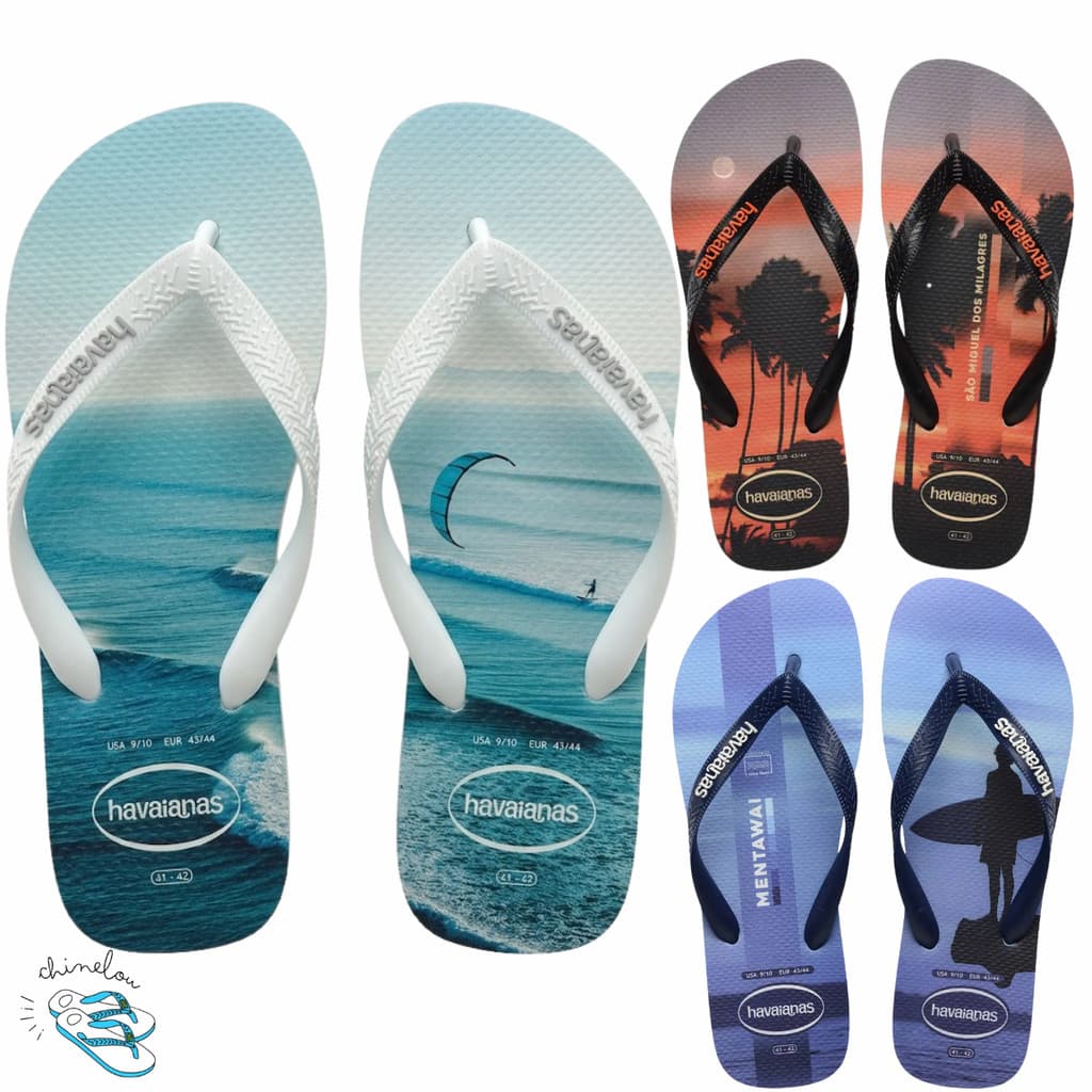 Chinelo Havaianas Top Surfer Onda Praia Verao Masculino Adulto Original