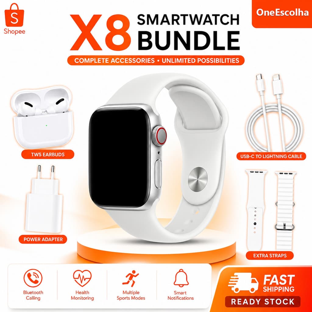 【OneEscolha】Carregador rápido para fone Bluetooth de relógio inteligente, suporta chamadas
