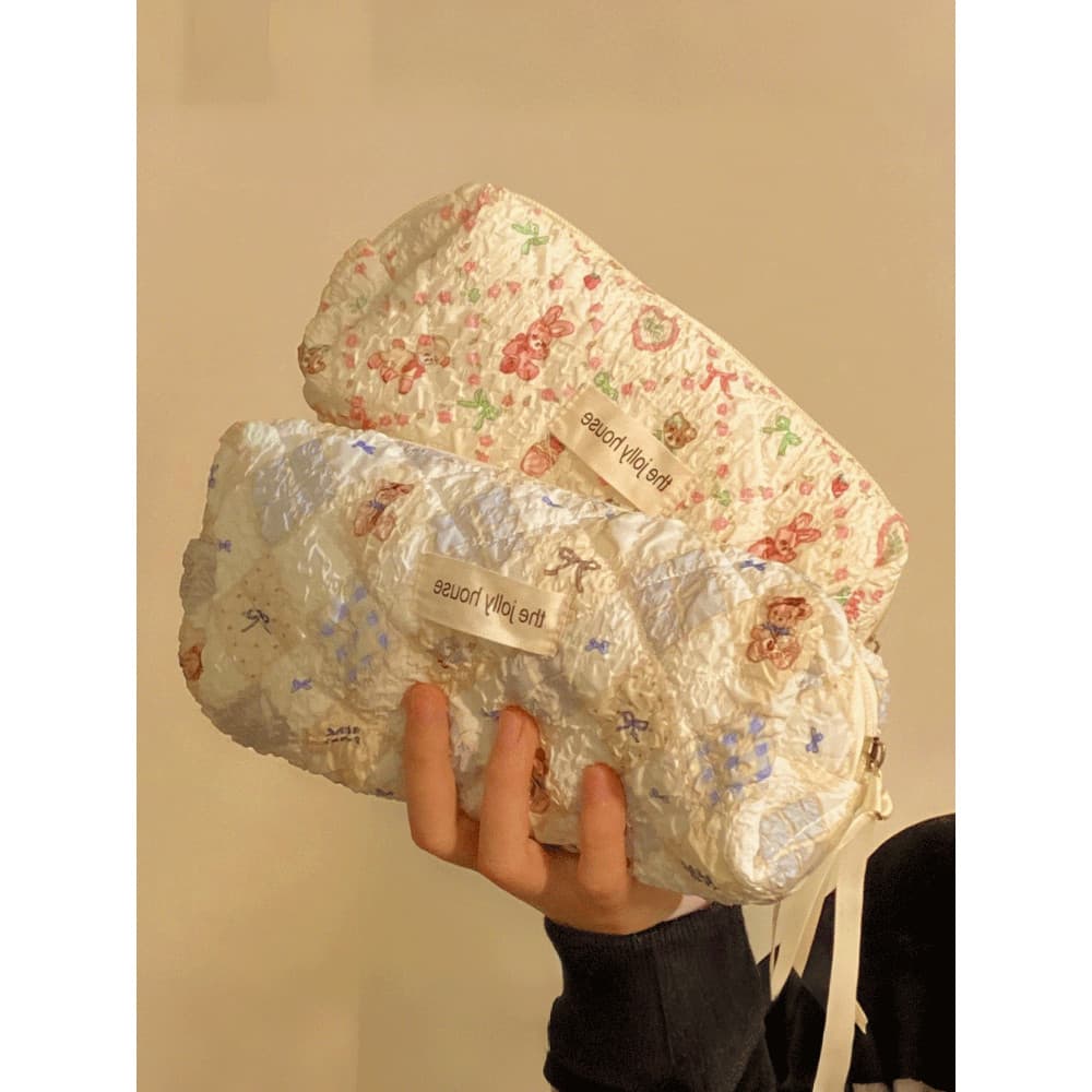 Estojo de lápis de alto valor estilo ins estilo coreano sobremesa cordeiro bolsa de papelaria feminina de grande capacid
