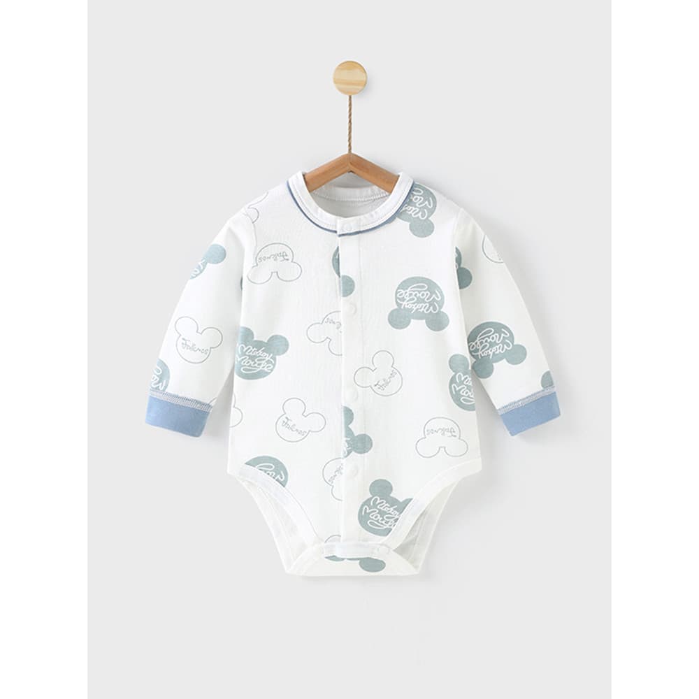 Primavera outono estilo fino bebê manga comprida nádegas roupas recém-nascidos macacão bebê puro algodão criança pijamas