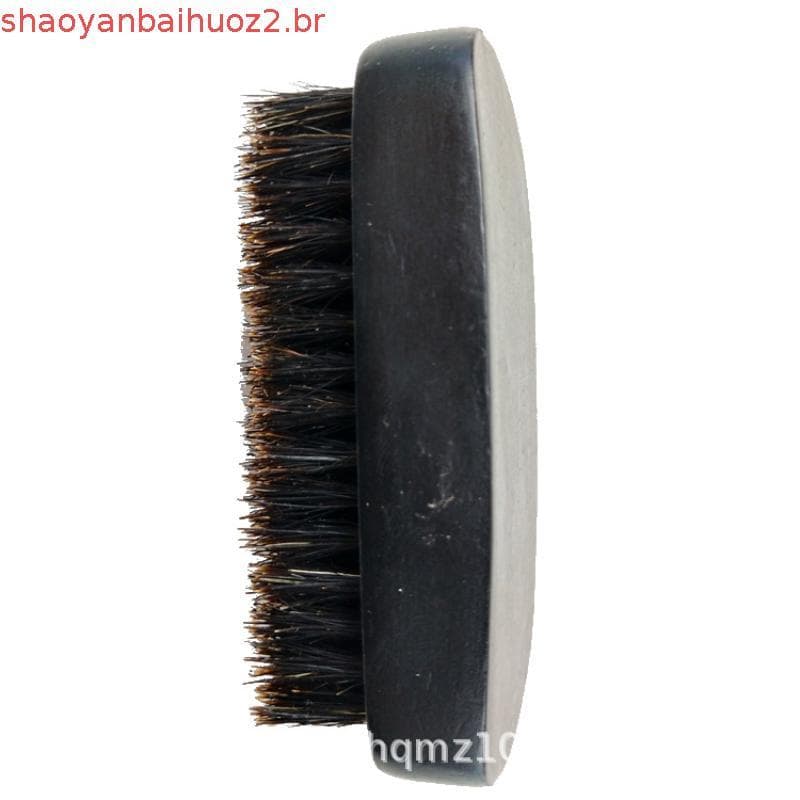 Kit de Escova para Barba Masculina com Pente de Madeira de Pera e Escova para Barba 100% de Cerdas de Javali e Conjunto