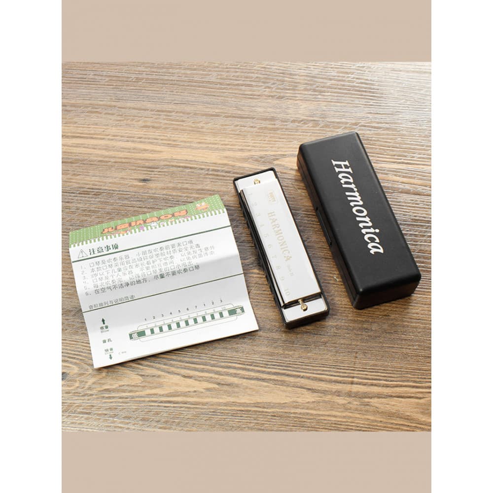 < Harmonica AA1sq801-Bruce Harmonica 10 buracos pequeno estudante iniciante brincando