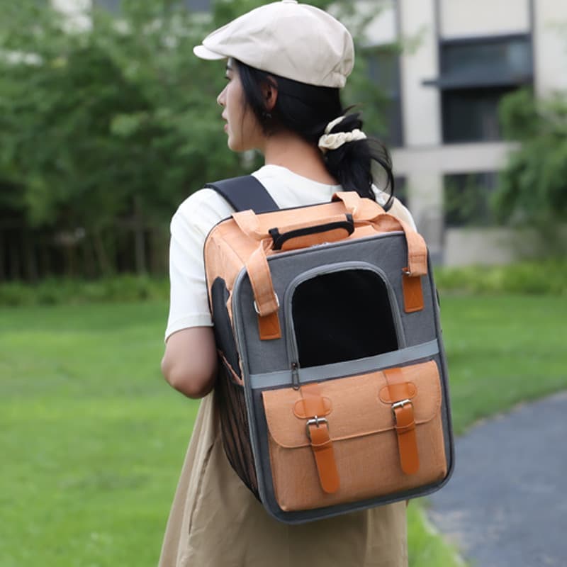 Gato passeio portátil saco de gato grande cápsula cão mochila passeio mochila espaço respirável cápsula gato cão viagem
