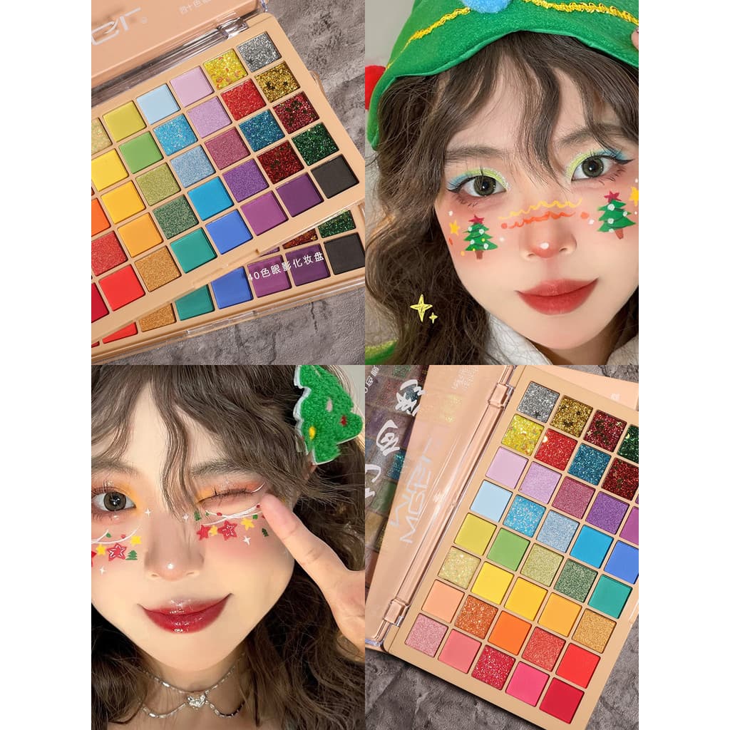 2026 novo estilo paleta de sombras coloridas desempenho cosméticos palco maquiagem dedicada sombra azul série multicolor