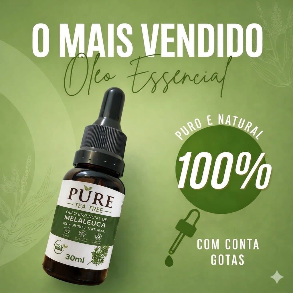 Óleo Essencial de Melaleuca Conta gotas