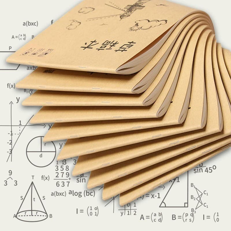 Draft Paper Draft Book Alunos do ensino fundamental usam papel de rascunho espesso em branco Teste de matemática Papel d