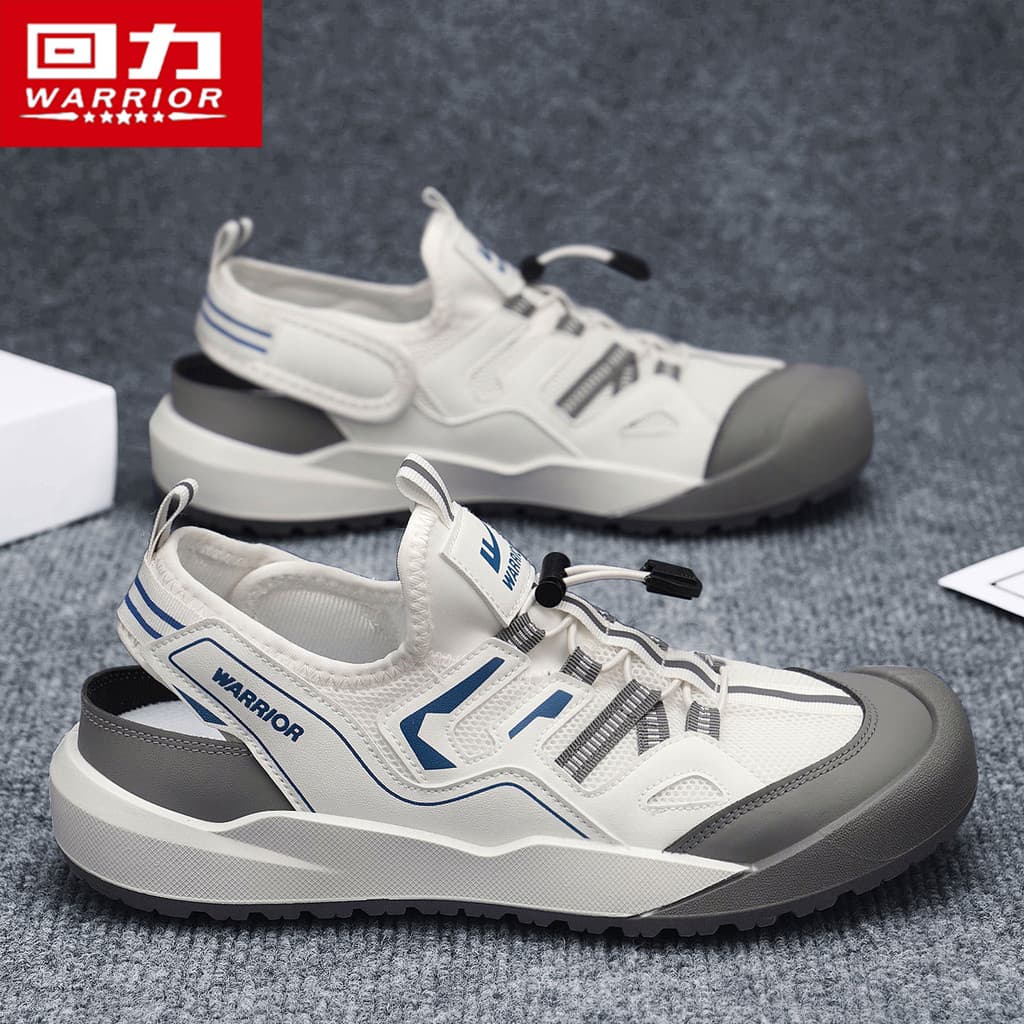 Puxar para trás sandálias verão novo estilo sapatos de malha respirável sapatos esportivos casuais ao ar livre praia vad