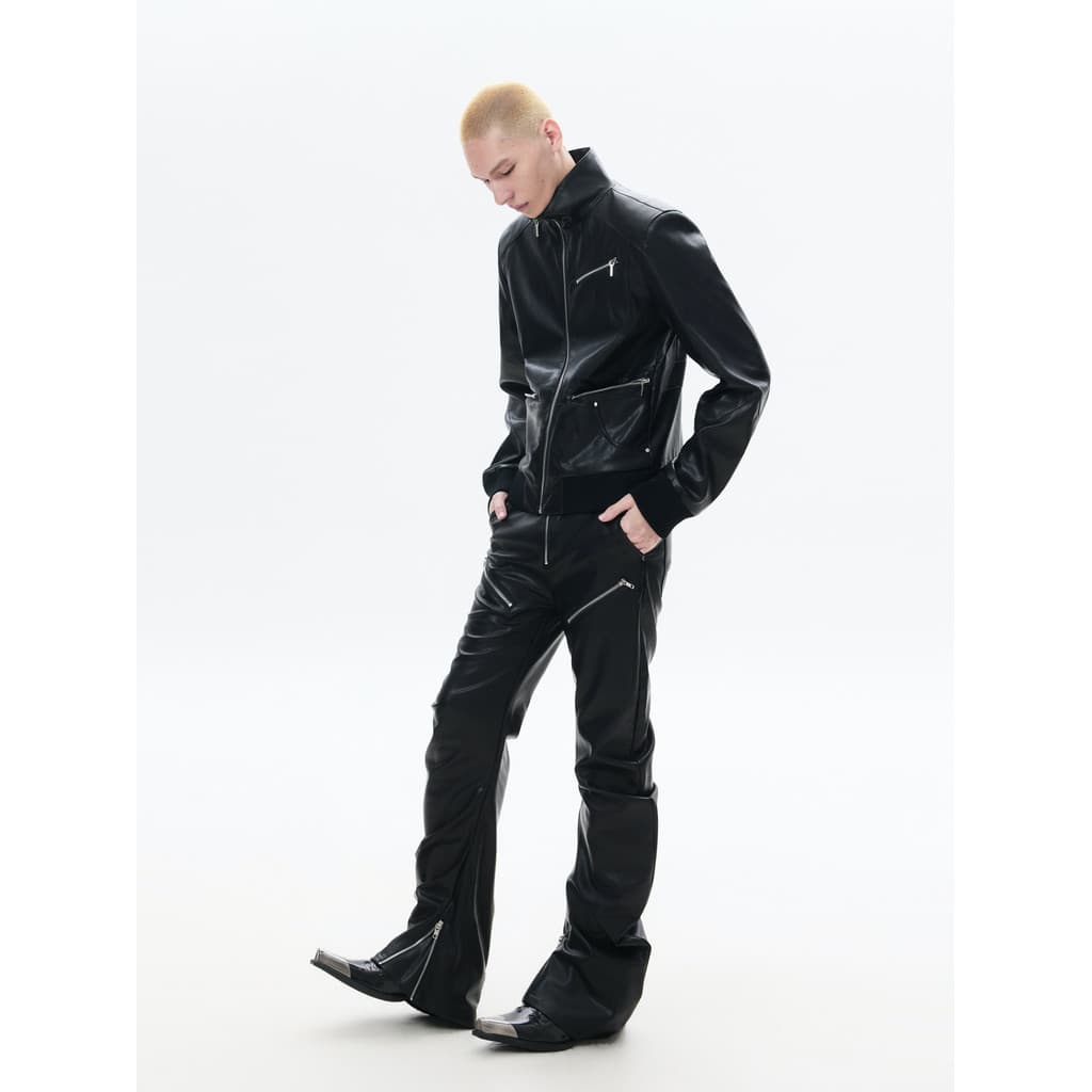FRKM SCD 26SS Gola de Ombro Genuíno Jaqueta de Couro Leve Asiático Slim-fit Jaqueta com Zíper Preto Pioneer Primavera Ou