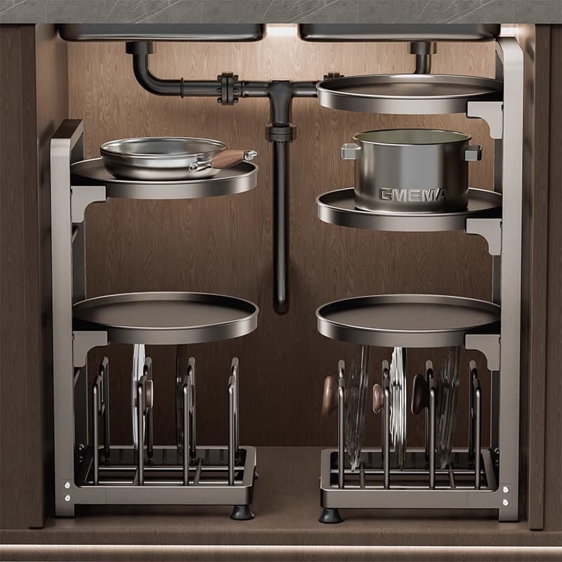 Alemão knx pote rack de armazenamento pote rack de cozinha multifuncional rack de armazenamento cozinha pote capa Multi-