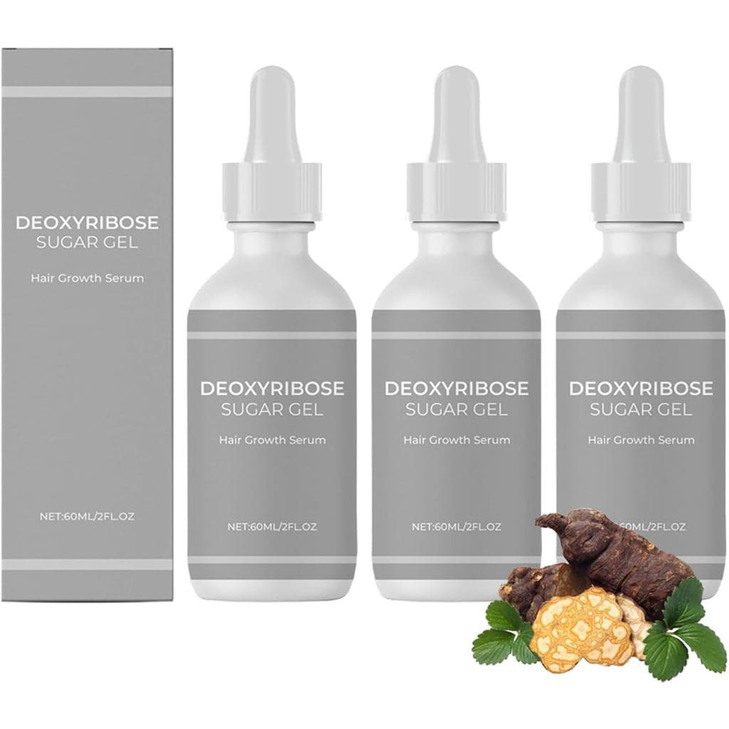 Sérum em Gel de Açúcar Deoxirribose para Crescimento Capilar, Óleo Sérum Multifuncional para Fortalecimento do Cabelo, Ó