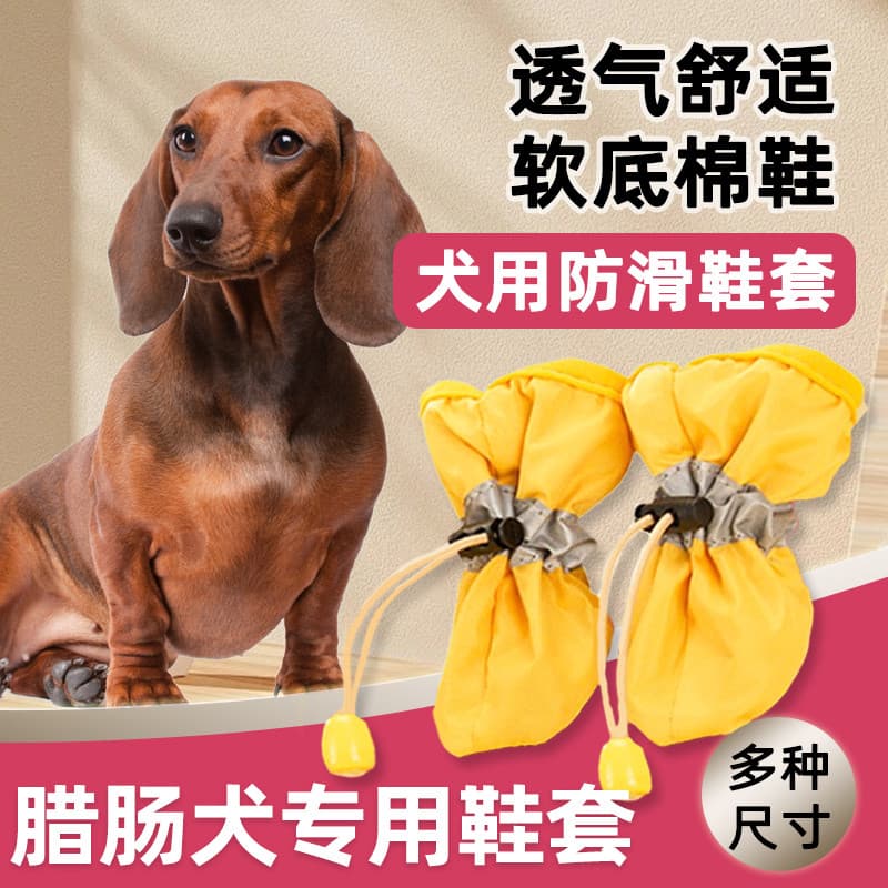 Dachshund sapatos especiais cão filhote de cachorro sapatos da criança antiderrapante pet sapato capa botas de chuva sap
