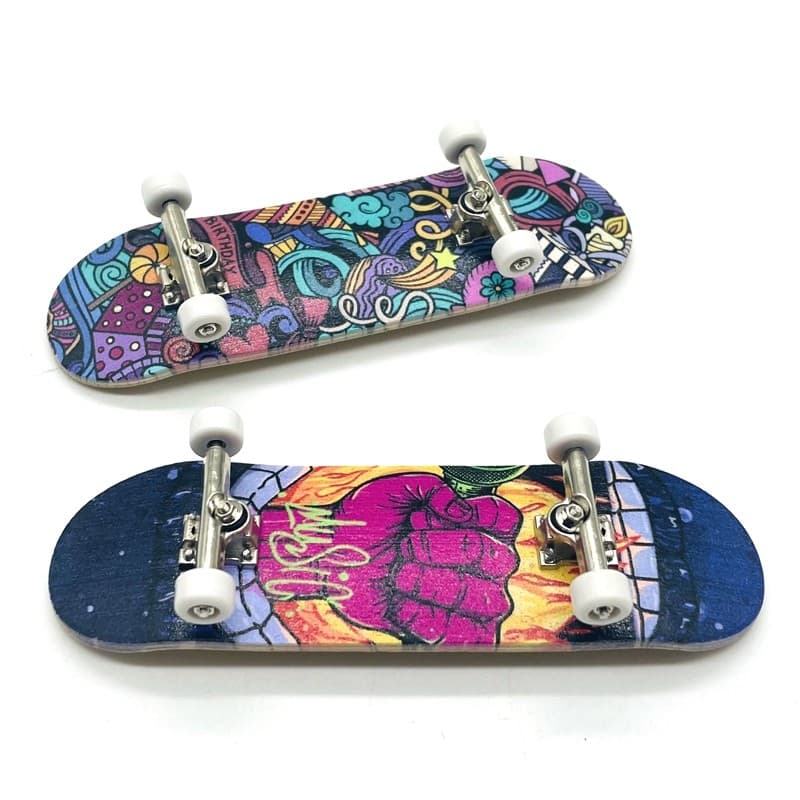 Roda De Rolamento De Suporte De Liga De Skate De Dedo De Nível Profissional De Bordo De 5 Camadas Com Ferramenta