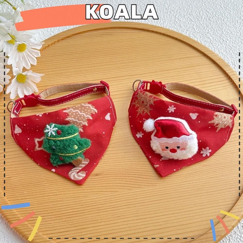 Bandanas Para Cães KOALL , Coleira Portátil Resistente À Sujeira De Natal Ajustável Gatos Com Decoração