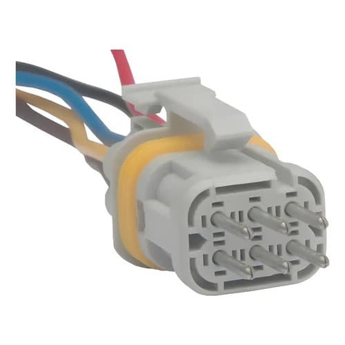 Conector Chicote Plug Lanterna Luz Traseiras Scania 6 Vias