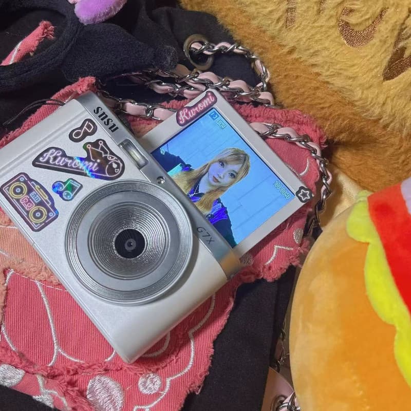 Snsu G7 Câmera Digital HD Estudante Campus Retro CCD Presente Feminino Masculino Flip Micro Único Flip Selfie