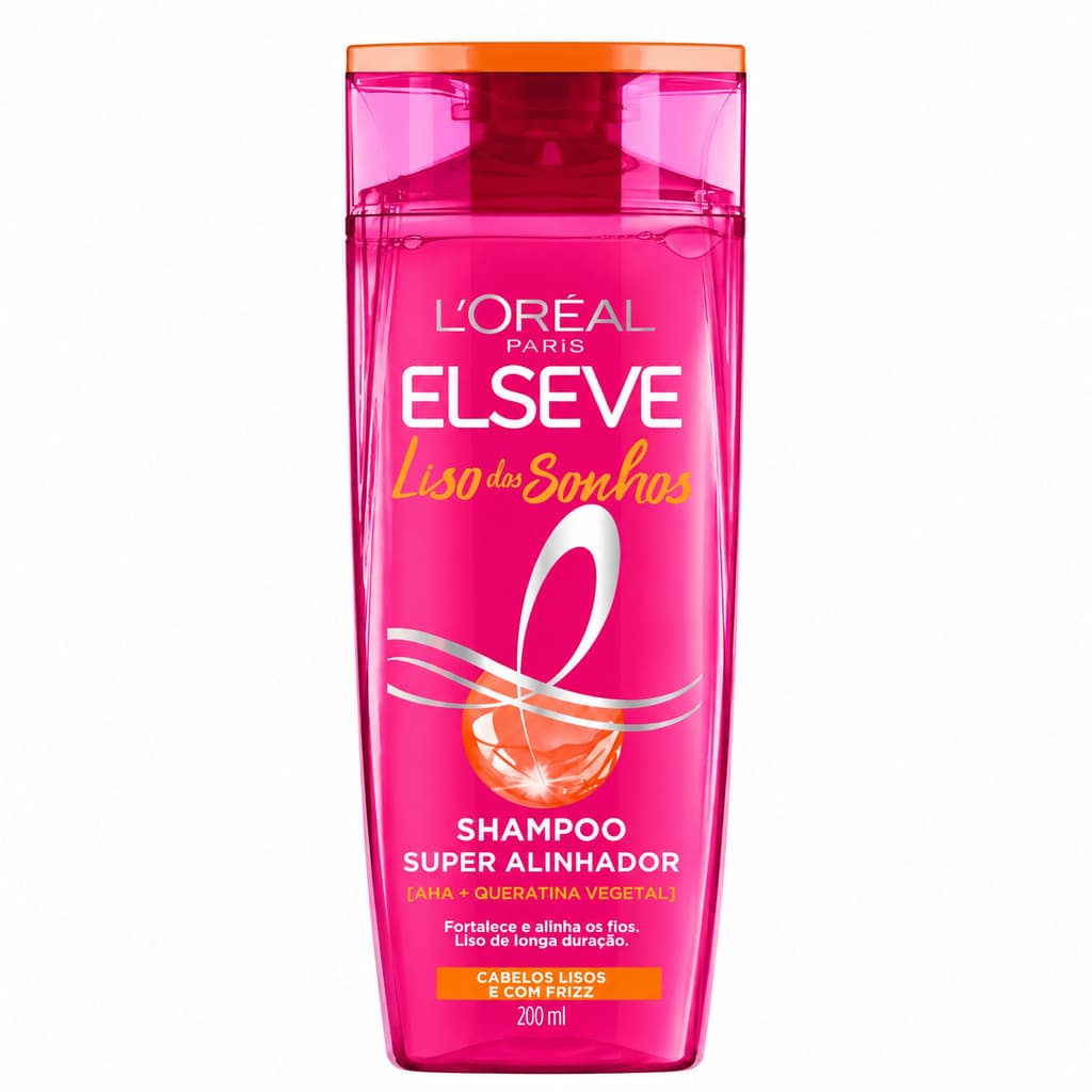 SHAMPOO L'ORÉAL ELSEVE SUPER ALINHADOR LISO DOS SONHOS 200ML
