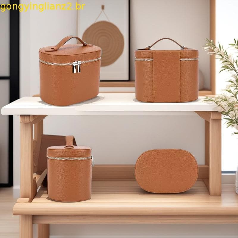 Bolsa De Maquiagem Para Estojo De Vaidade Com Divisor Organizador Removível , Organização Cosmética De Higiene Pessoal V
