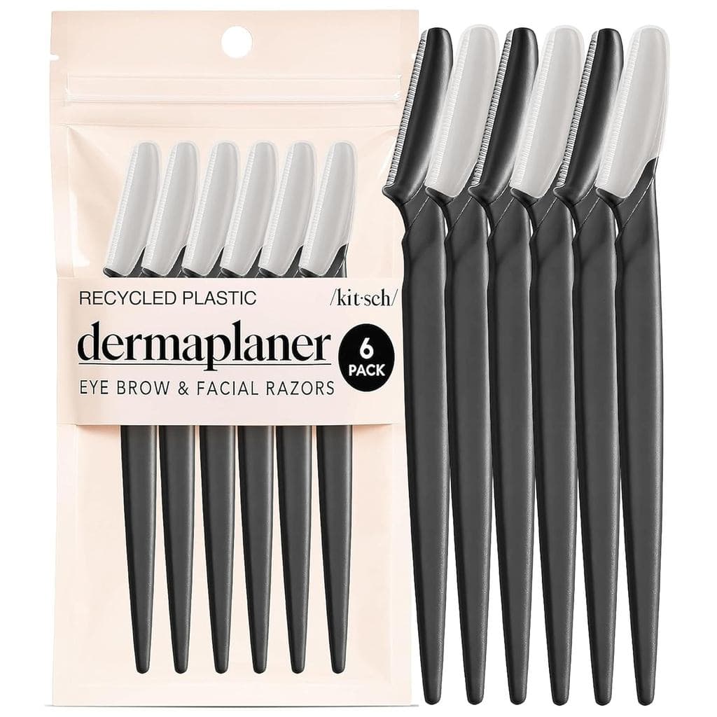 Lâmina de Dermaplaning Kitsch para o Rosto Feminino – Lâminas de Barbear para Mulheres e Homens, Lâminas para Sobrancelh