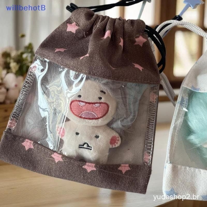 [WillbehotB] Bolsa Com Cordão Para Nota Musical De Morango De Moedas Portátil De Grande Capacidade Armazenamento De Maqu