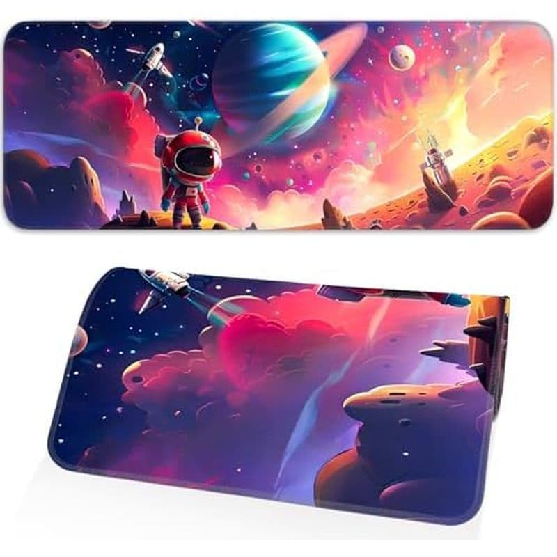Mouse pad Para Jogos Com Design Geométrico Elegante , Base De Borracha Antiderrapante , Bordas Costuradas , Grande De 31