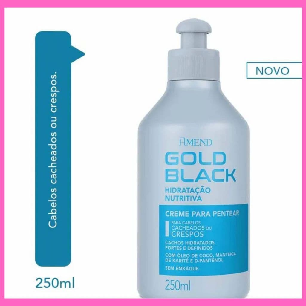 Amend Gold Black Hidratação Nutritiva Creme de Pentear